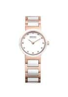 Bering 10725-766 Ceramic White Dial Analog Watch for Women