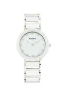 Bering 11429-754 Ceramic White Dial Analog Watch for Women