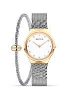 Bering 12131-010-190-GWP1 Classic for With Bracelet White Dial Analog Watch for Women