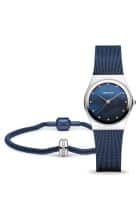 Bering 12927-307-GWP Classic for With Bracelet Blue Dial Analog Watch for Women