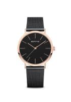 Bering 13436-166 Classic Black Dial Analog Watch for Women