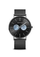 Bering 14240-123 Classic Multifunction Black Dial Analog Watch for Men