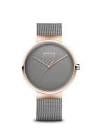 Bering 14339-369 Solar Grey Dial Analog Watch for Men