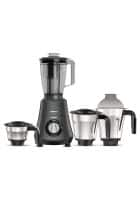 Havells Hydro 750W Mixer Grinder with 4 Jar Wider Mouth Stainless Steel Jar (Black)