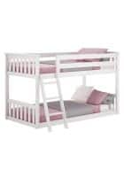 Furniture Adda Huddle Marandi Wood Bunk Bed in White (BNB.103 )