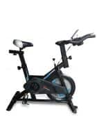 PowerMax Fitness BS-150 Spin Exercise Bike for Home Use 10Kg Flywheel, Max User Weight 110kg, LCD Display, 3pc Crank, Anti-slip Pedal and Adjustable Seat.