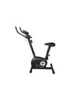 PowerMax Fitness BU-510 Magnetic Upright Exercise Bike for Home,6Kg Flywheel,Belt Drive,8 Level Adjustable Resistance,1 Pc Crank,Lcd,Heart Rate Sensor