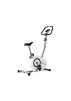 PowerMax Fitness BU-515 Magnetic Upright Exercise Bike for Home,5Kg Flywheel,Belt Drive,8 Level Adjustable Resistance,1 Pc Crank,Lcd,Heart Rate Sensor