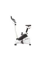 PowerMax Fitness BU-610 Magnetic Upright Exercise Bike for Home Use (6Kg Flywheel, Max User Weight 100kg, LCD Display, Comfortable Seat Cushion and Anti-slip Pedals)