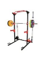 Bullar Power Squat Rack Heavy Duty Adjustable Frame (Black)