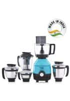 Butterfly Cresta 750 W Food Processor with 5 Jars (Turquoise Green and Black)