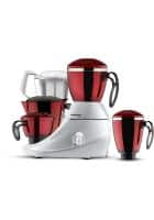 Butterfly Desire Mixer Grinder with 4 Jars (Red and White)