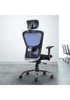 Cellbell CBHKFOC1299 C110 LEO Wave Mesh Executive Office High Back Chair (Blue)