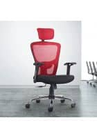 Cellbell CBHKFOC1305 C110 LEO Wave Mesh Executive Office High Back Chair (Red)