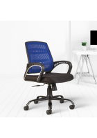 Cellbell Neso C106 Mesh office Executive Chair, Blue, Set of 2