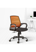 Cellbell Neso C106 Mesh office Executive Chair, Orange, Set of 2