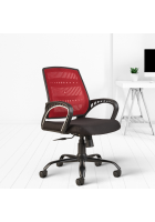 Cellbell Neso C106 Mesh office Executive Chair, Red, Set of 2