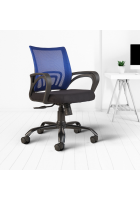 Cellbell Zenith C107 Mesh office Executive Chair, Blue, Set of 2