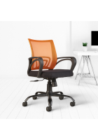 Cellbell Zenith C107 Mesh office Executive Chair, Orange, Set of 2