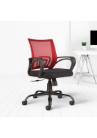 Cellbell Zenith C107 Mesh office Executive Chair, Red, Set of 2