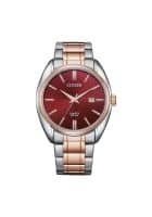 Citizen Quartz Men Watch Wine Red Dial (Bi5104-57X)