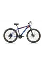 Crow Wolf 275wb21s 21 Speed Unisex Mountain Cycle (Blue, Red)