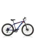 Crow Wolf 275wb7s 7 Speed Unisex Mountain Cycle (Blue, Red)