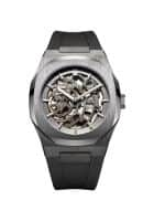 D1 Milano SKRJ02 Skeleton Automatic Black Dial Analog Watch for Men