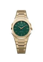 D1 Milano UTBL18 Ultra Thin Emerald Green Dial Analog Watch for Women