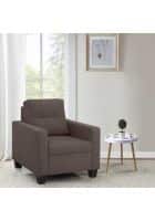 Duroflex Ease Fabric 1 Seater Sofa (Finish Color-Saddle Brown, DIY (Do-It-Yourself)