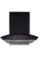 elica 60 cm Wall Mount Electric Chimney (BFCG 600 HAC LTW MS NERO, Black)