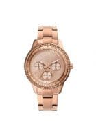 Fossil Stella Sport Analog Rose Gold Dial Womens Watch Rose Gold (ES5106)