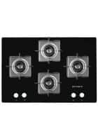 Faber Auto Ignition 4 Burner Gas Hob Black (HCT 754 SR CRS LBK CI)