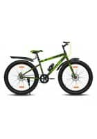 GANG COLLIDE Non-Suspension Dual Disc Brake Single Speed 24T Mountain Cycle (Military Green)