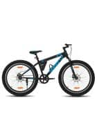 GANG JERIKO Front Suspension Dual Disc Brake Single Speed 24T, Frame Size 14.5 inch Mountain/Hardtail Cycle (Black, Blue)