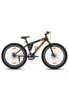 GANG JERIKO Front Suspension Dual Disc Brake Single Speed 26T, Frame Size 16.5 inch Mountain/Hardtail Cycle (Black, Orange)