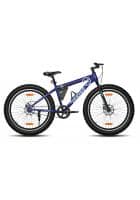 GANG JERIKO Non-Suspension Dual Disc Brake Single Speed 26T, Frame Size 16.5 inch Mountain/Hardtail Cycle (Black, Blue)