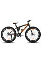 GANG JERIKO Non-Suspension Dual Disc Brake Single Speed 26T, Frame Size 16.5 inch Mountain/Hardtail Cycle (Black, Orange)