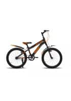 GANG MOBB X Front Suspension V-Brake Single Speed 20T, Frame Size 11 inch Mountain Kids Bike (Black, Orange)