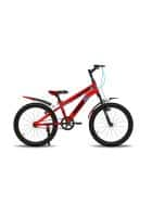 GANG MOBB X Front Suspension V-Brake Single Speed 20T, Frame Size 11 inch Mountain Kids Bike (Brilliant Red, Black)