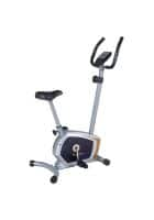 FitnessOne Propel HU 54 Best Upright Bike for Home Use with Hand Pulse (Silver and Orange)