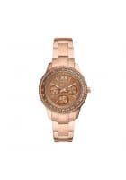 Fossil Es5109 Stella Sport Analog Watch For Women, Rose Gold