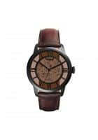 Fossil Me3098 Townsman Automatic Watch For Men, Brown