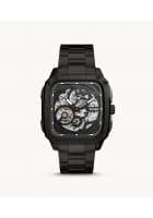 Fossil Me3203 Inscription Automatic Watch For Men, Black