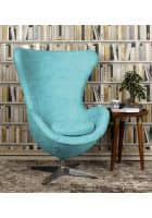 Furnitech Egg 1 Seater Wing Chair (Ice Blue)