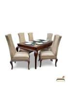 Furniture Adda Classic Dining Table Set (Beige)