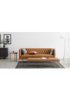 Furniture Adda Collab Bench In Leatherette B.112 (Mustard)