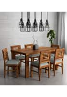 Furniture Adda Elite Dining Table set (Light Gey)