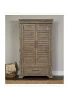 Furniture Adda Evoke Sheesham Wood Wardrobe in Natural Finish (WRB.111)