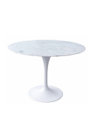 Furniture Adda Serenity Round Dining Table Set (White)